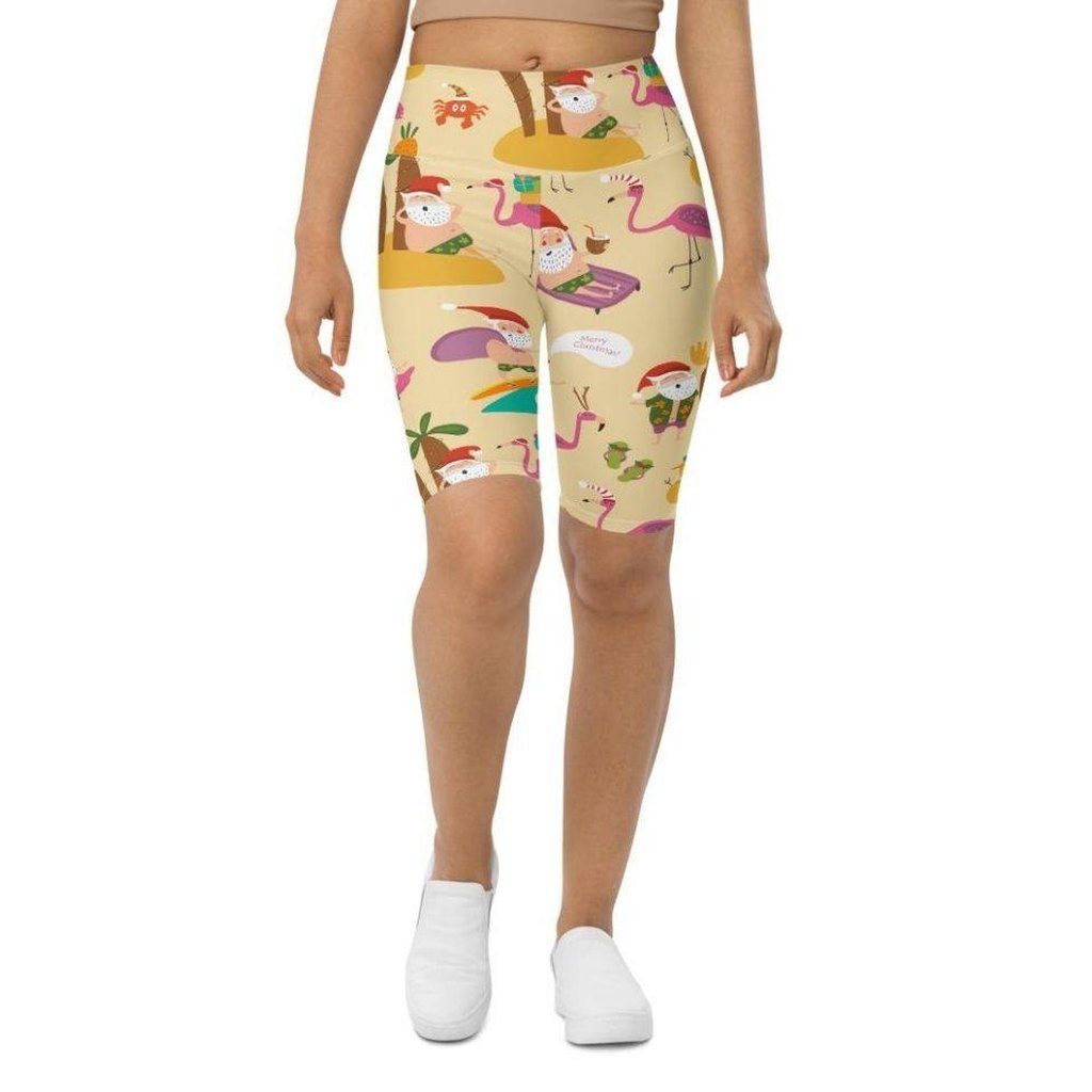 Summery Christmas Biker Shorts