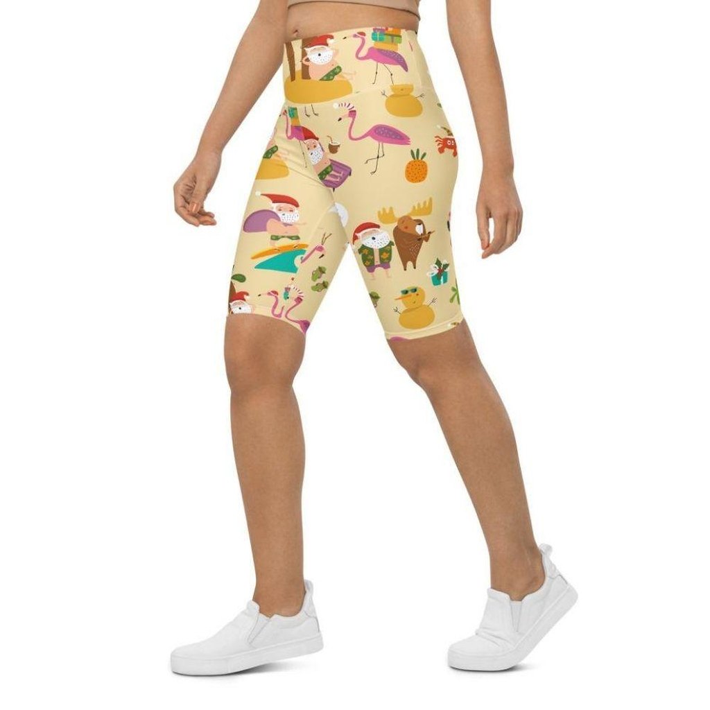 Summery Christmas Biker Shorts