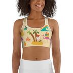 Summery Christmas Sports Bra
