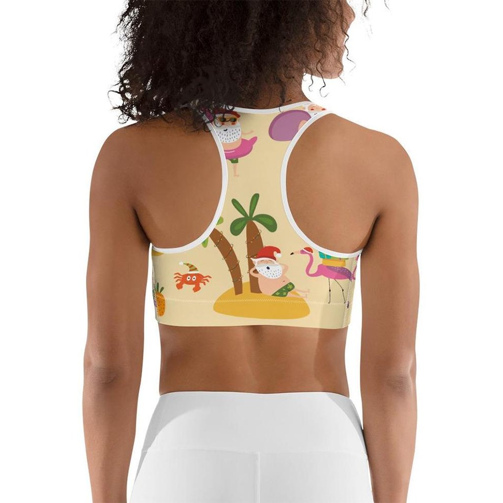 Summery Christmas Sports Bra