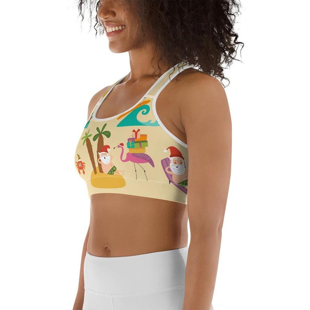 Summery Christmas Sports Bra