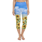 Sunflower Fields Yoga Capris