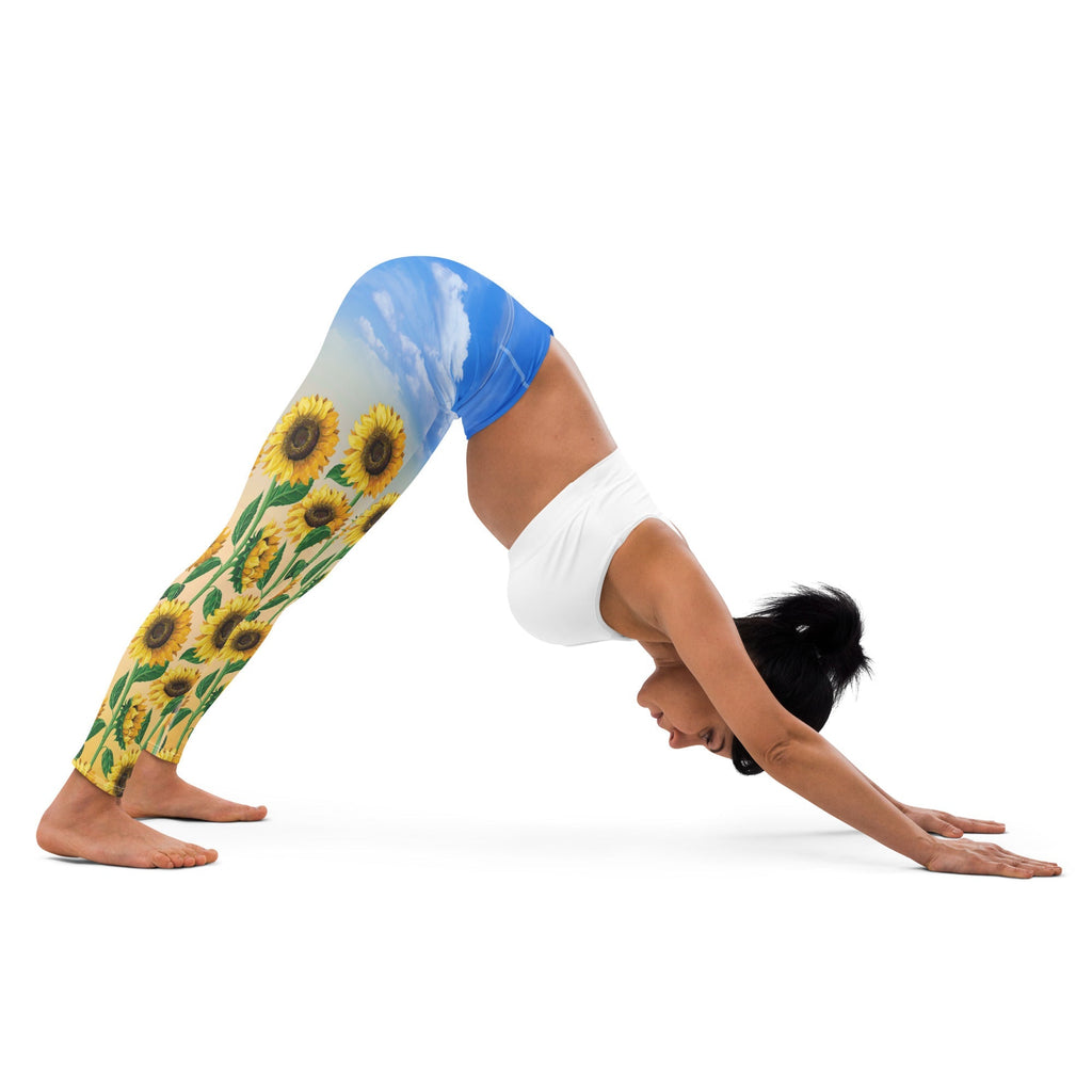 Sunflower Fields Yoga Leggings