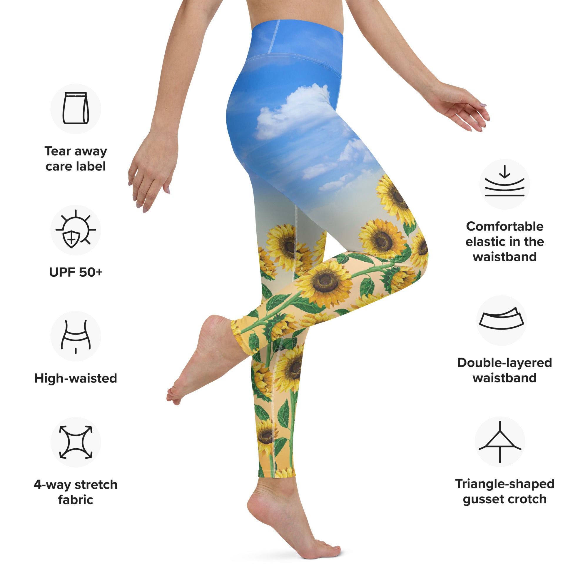 Sunflower Fields Yoga Leggings