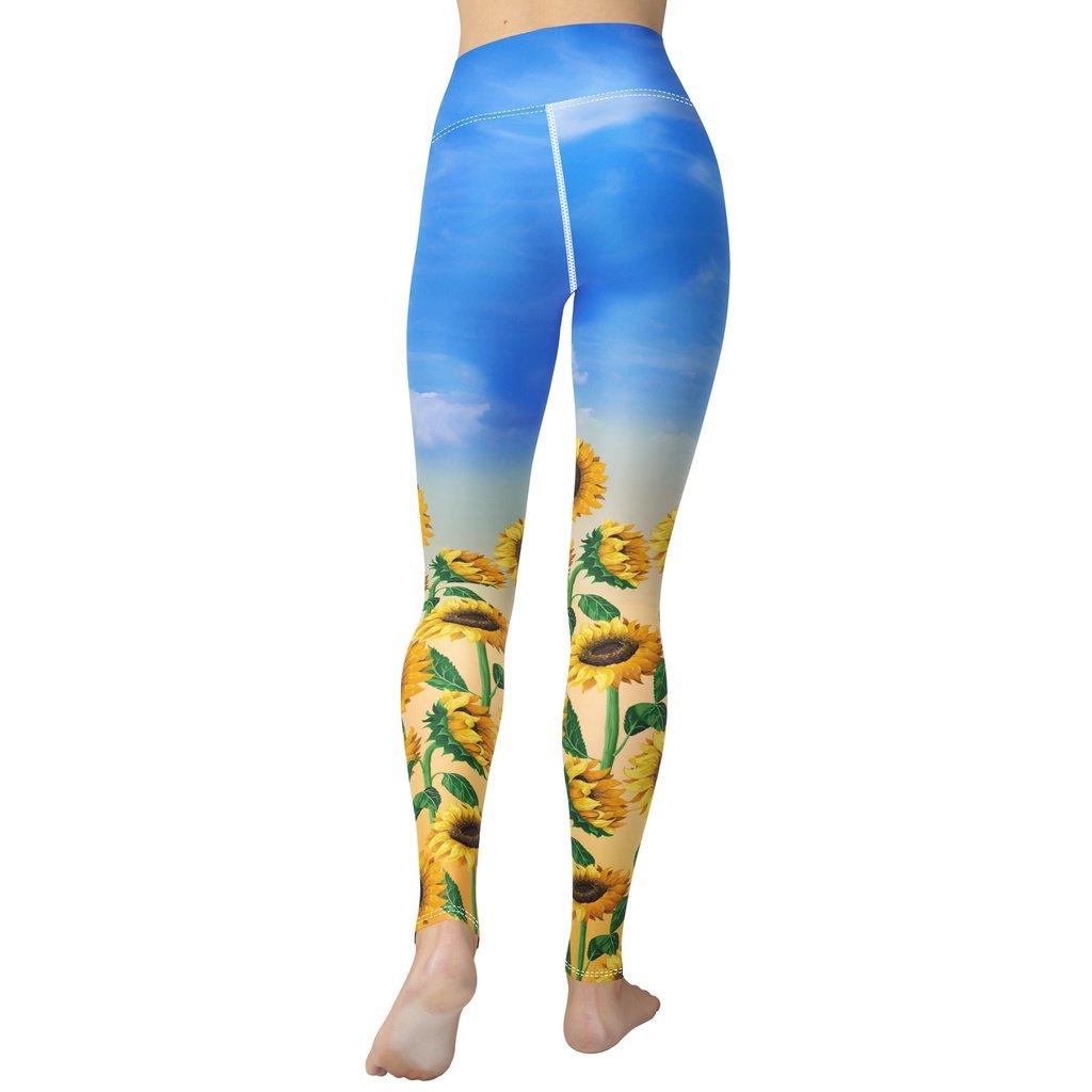Sunflower Fields Yoga Leggings