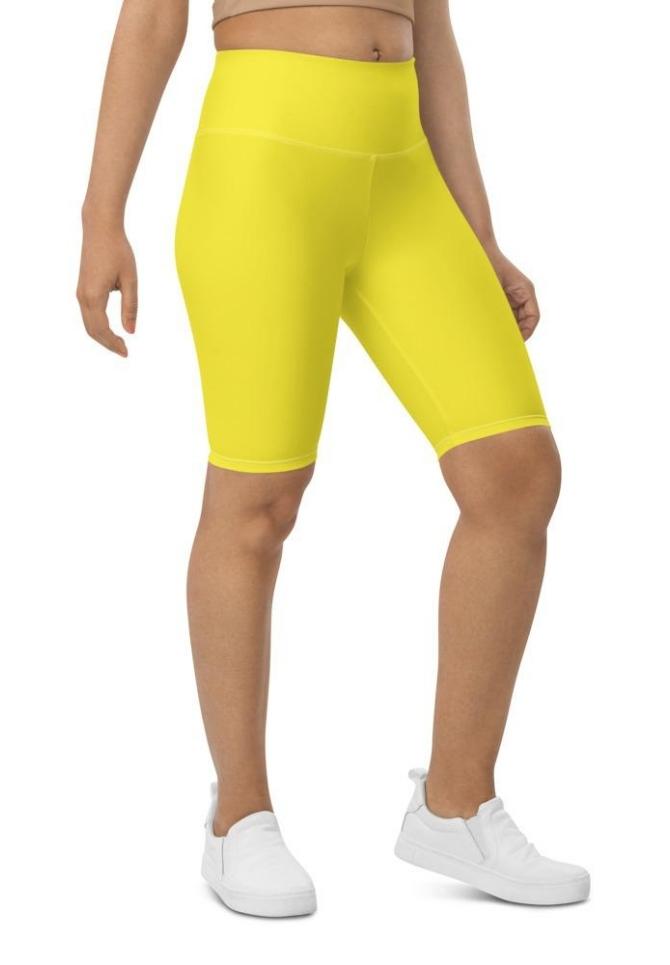 Sunshine Yellow Biker Shorts