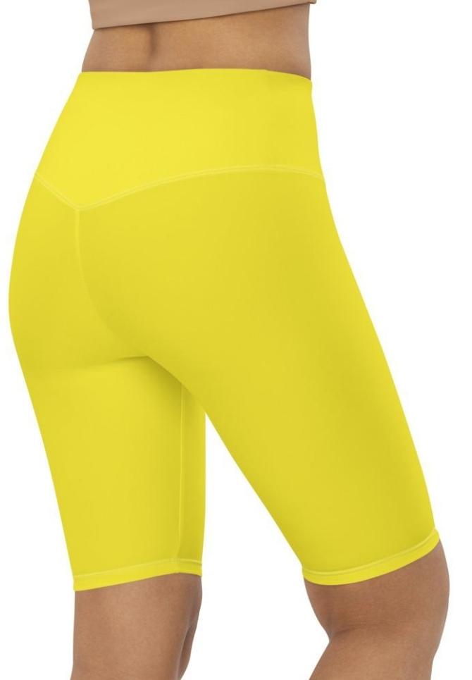 Sunshine Yellow Biker Shorts