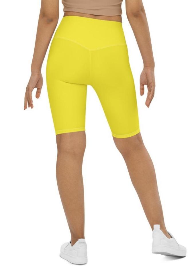 Sunshine Yellow Biker Shorts