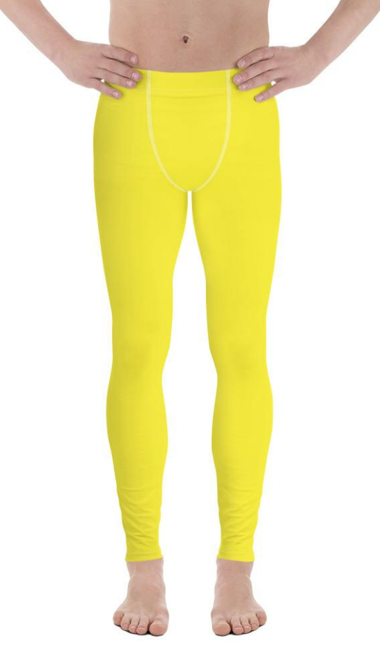 Sunshine Yellow Men's Leggings