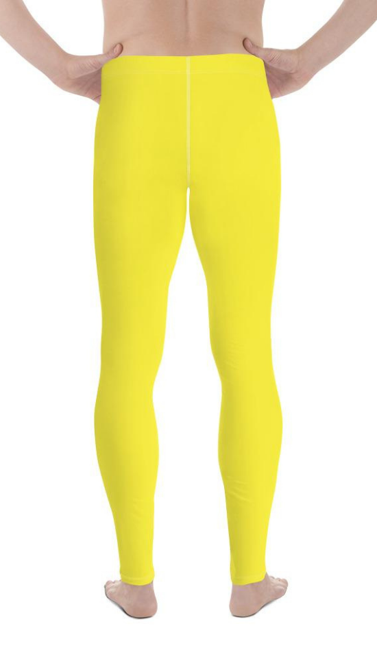 Sunshine Yellow Men's Leggings