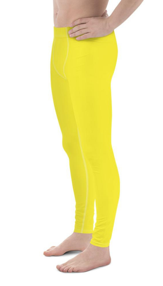 Sunshine Yellow Men's Leggings