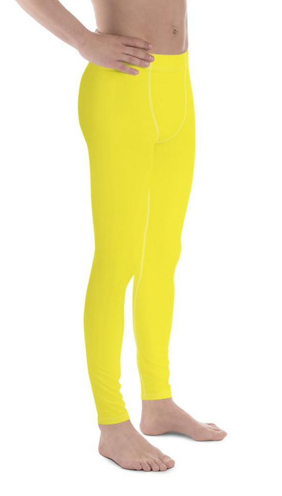 Sunshine Yellow Men's Leggings