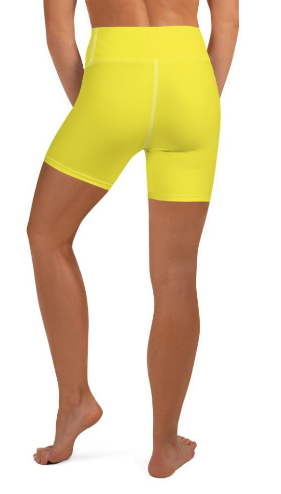 Sunshine Yellow Yoga Shorts