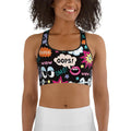 Super Cool Pop Art Sports Bra