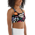 Super Cool Pop Art Sports Bra