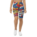Superhero Comics Biker Shorts