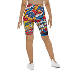 Superhero Comics Biker Shorts