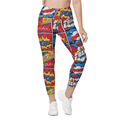 Superhero Comics Leggings With Pockets