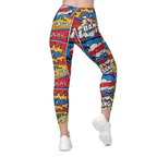Superhero Comics Leggings With Pockets