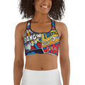 Superhero Comics Sports Bra