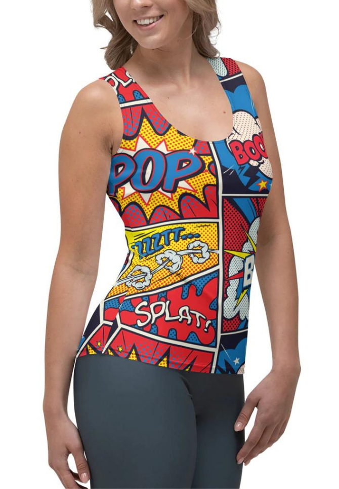 Superhero Comics Tank Top