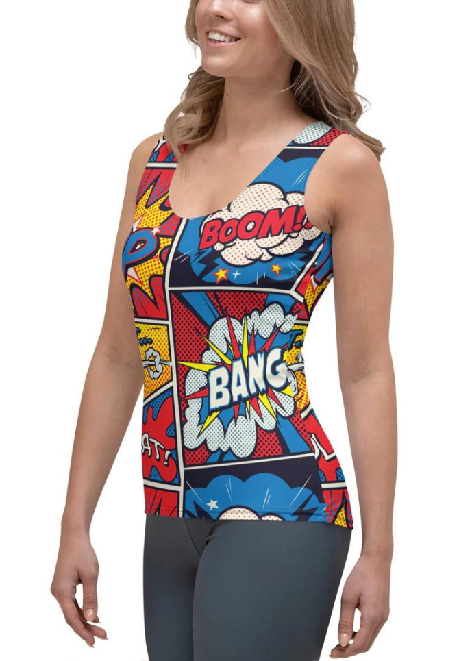 Superhero Comics Tank Top