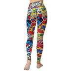 Superhero Comics Yoga Leggings
