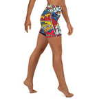 Superhero Comics Yoga Shorts