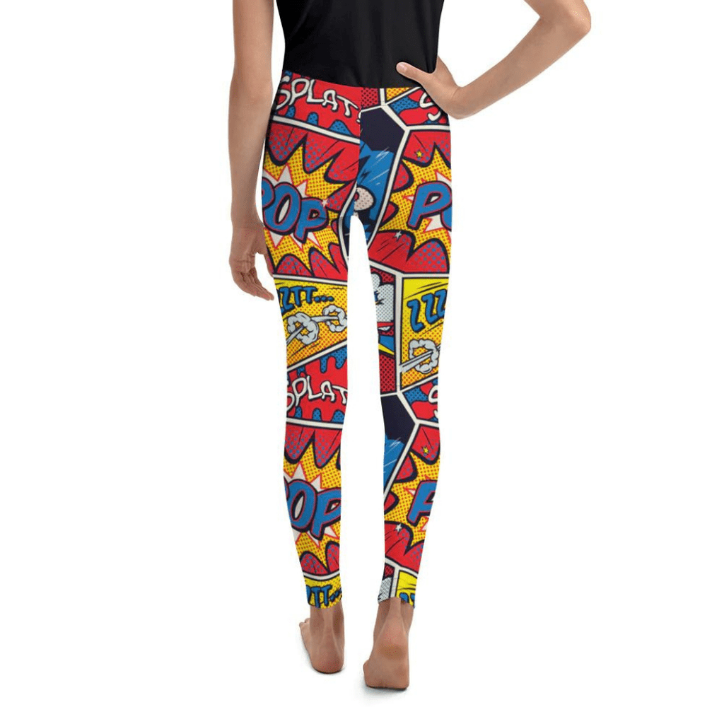 Superhero Comics Youth Leggings