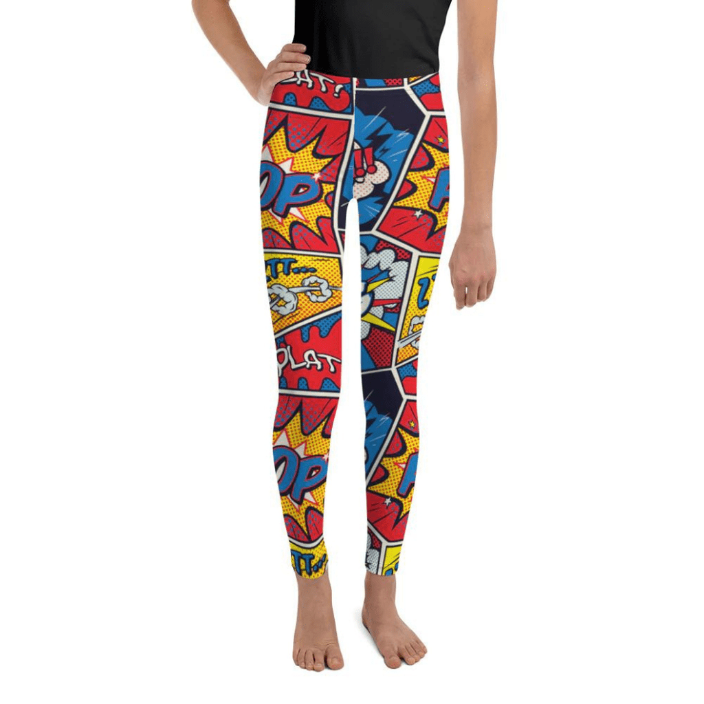 Superhero Comics Youth Leggings