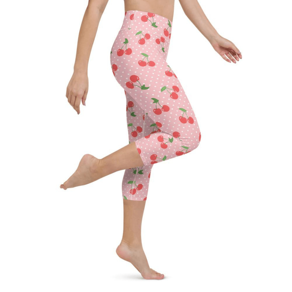 Sweet Cherry Yoga Capris