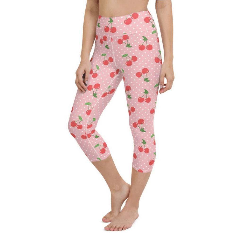 Sweet Cherry Yoga Capris