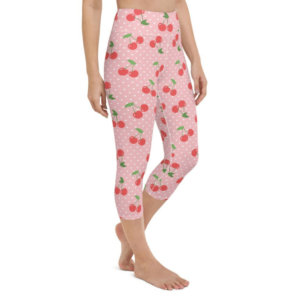 Sweet Cherry Yoga Capris