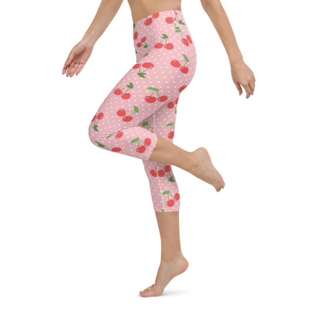 Sweet Cherry Yoga Capris