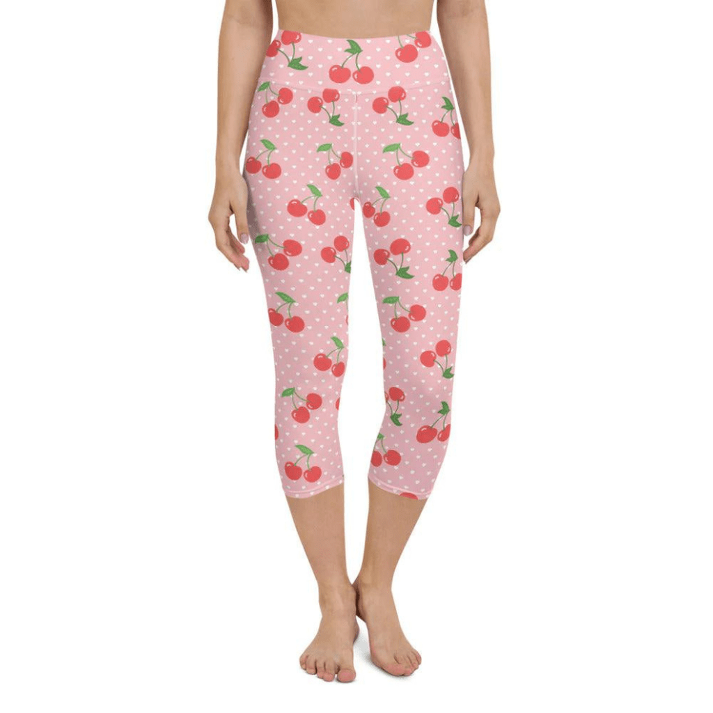 Sweet Cherry Yoga Capris