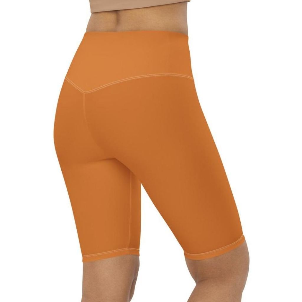 Tangerine Orange Biker Shorts