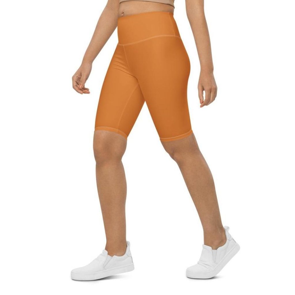 Tangerine Orange Biker Shorts