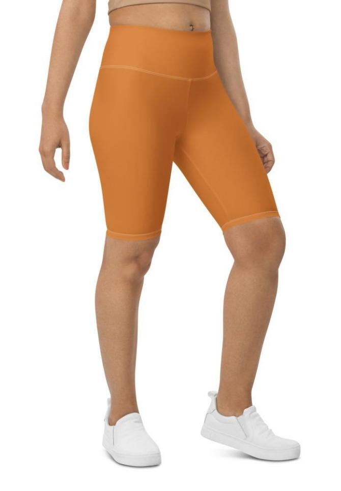 Tangerine Orange Biker Shorts