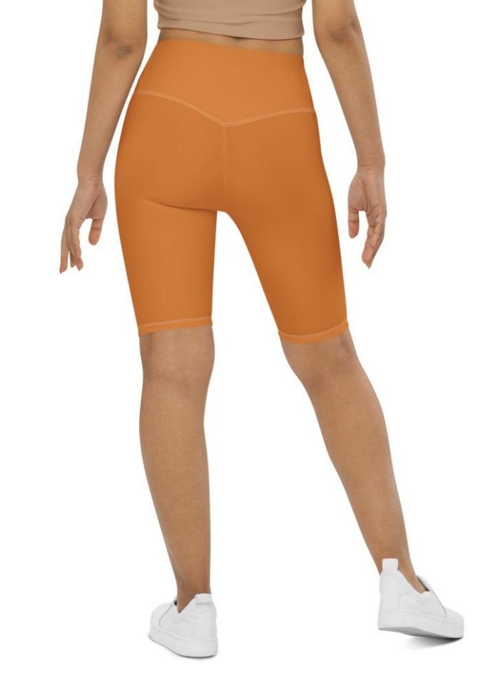 Tangerine Orange Biker Shorts