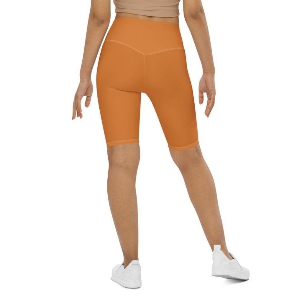 Tangerine Orange Biker Shorts