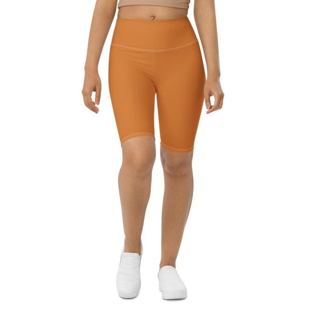 Tangerine Orange Biker Shorts