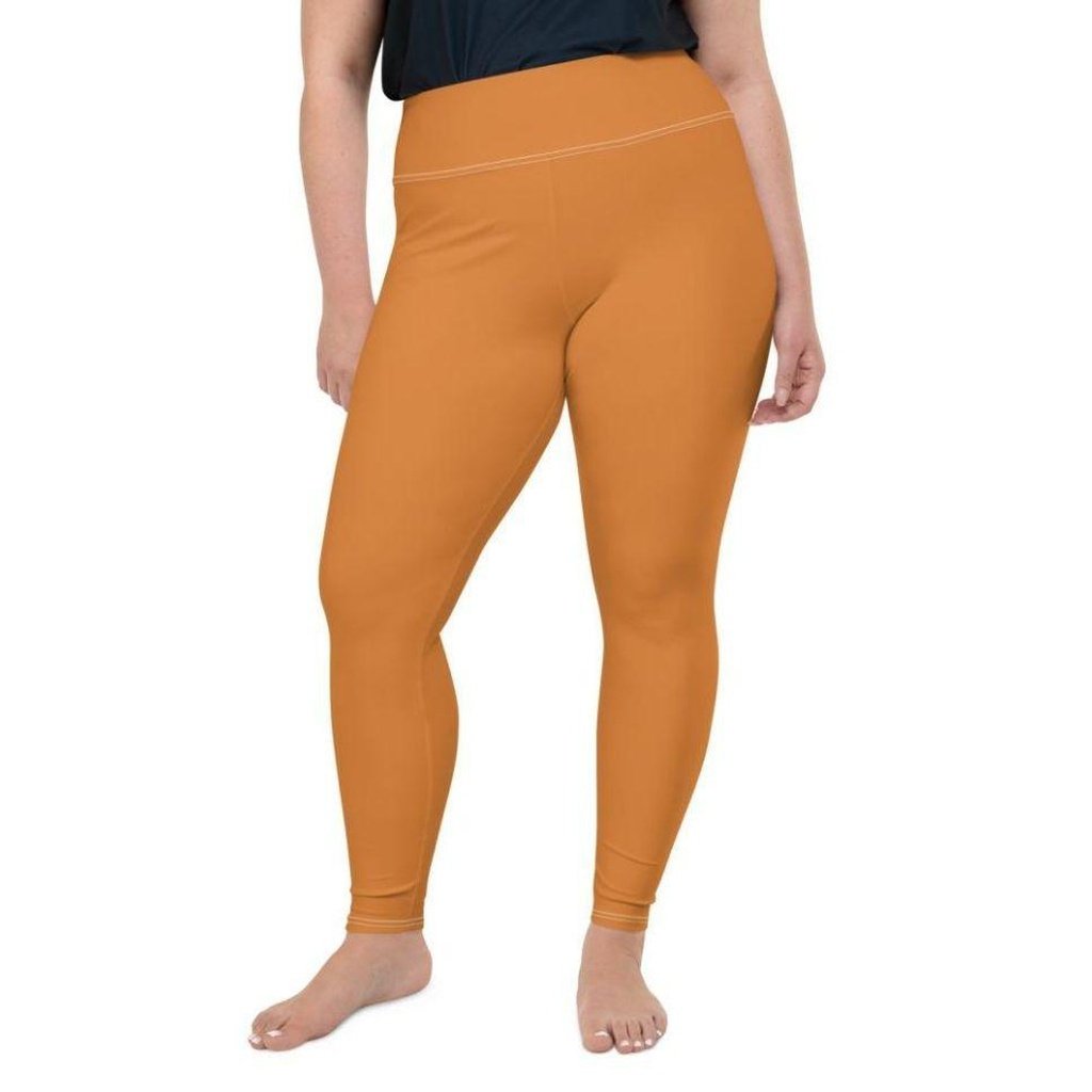 Tangerine Orange Plus Size Leggings