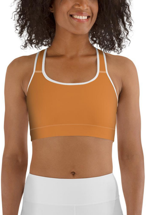 Tangerine Orange Sports Bra