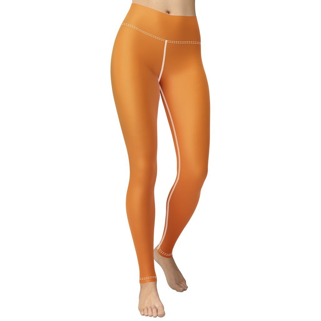 Tangerine Orange Yoga Leggings