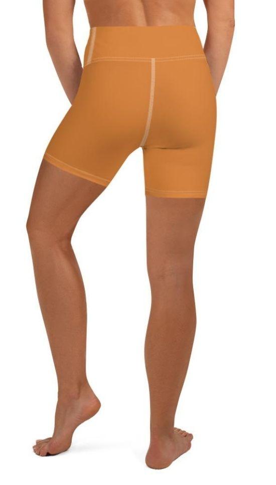 Tangerine Orange Yoga Shorts