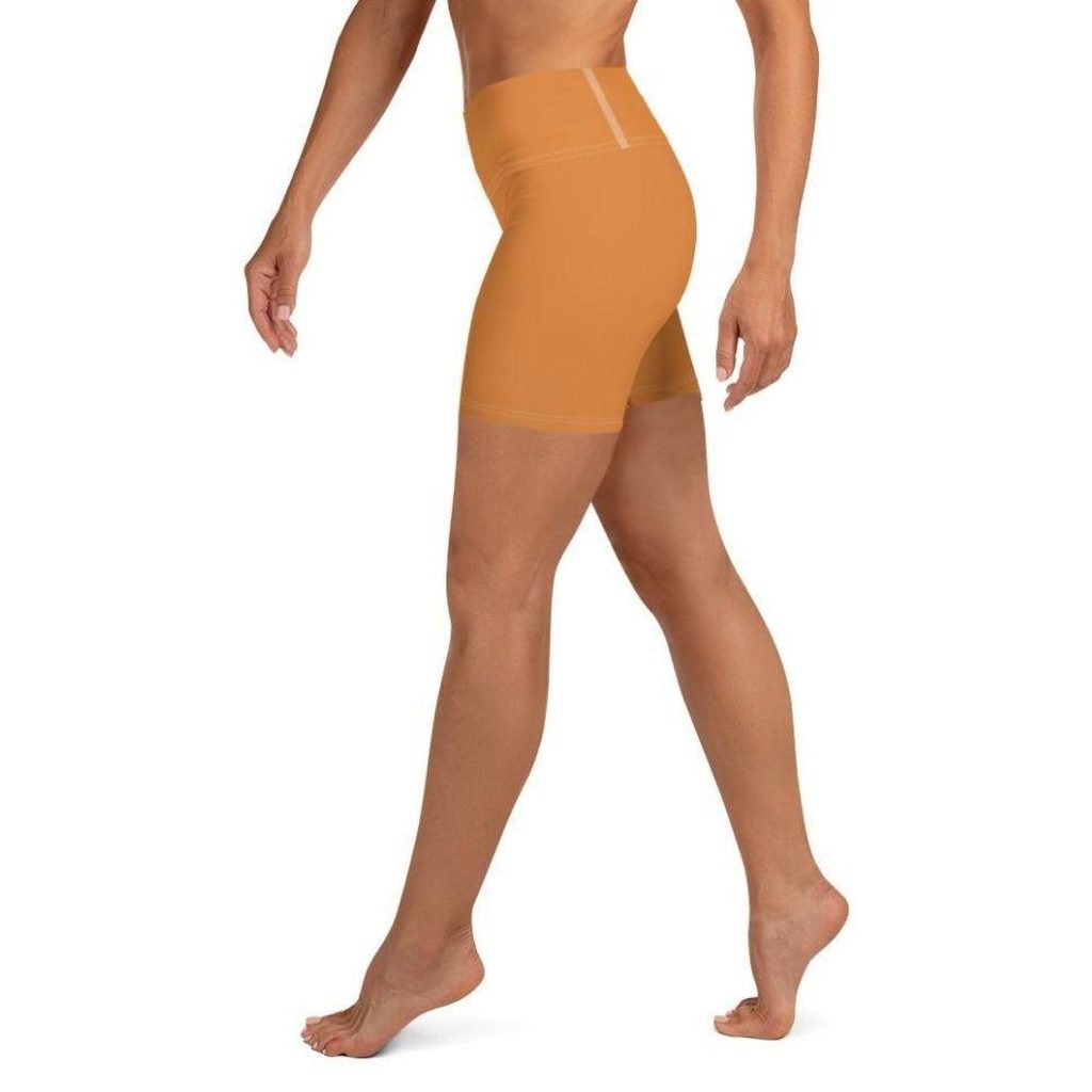 Tangerine Orange Yoga Shorts