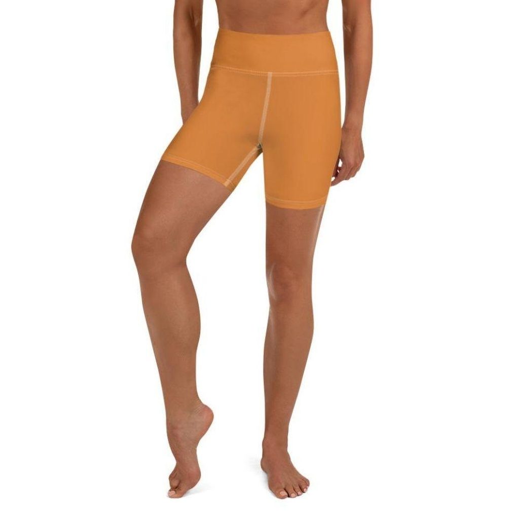 Tangerine Orange Yoga Shorts