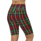 Tartan Christmas Biker Shorts