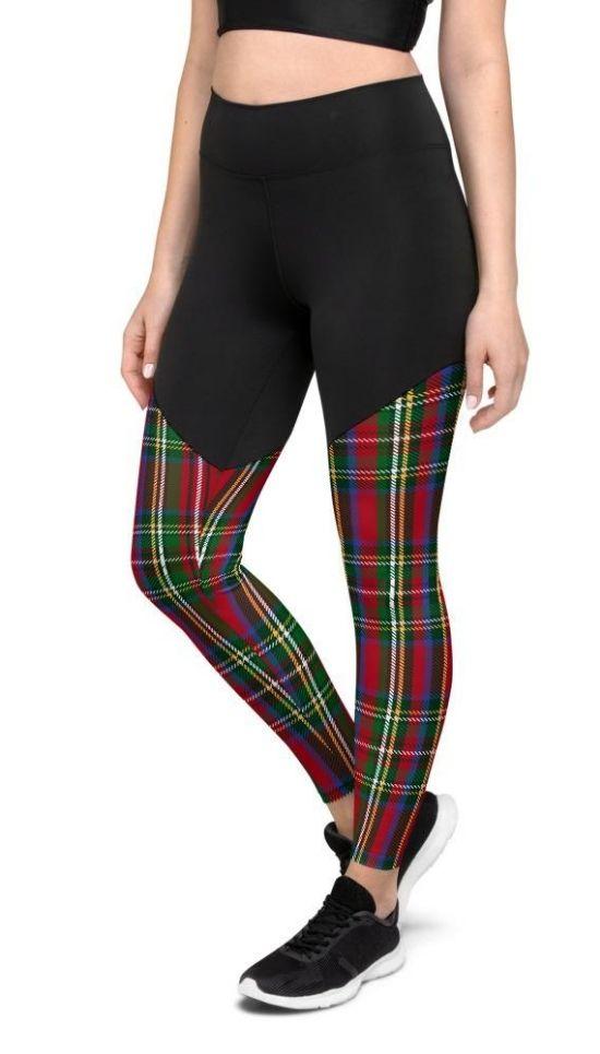 Tartan Christmas Compression Leggings