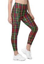 Tartan Christmas Leggings With Pockets